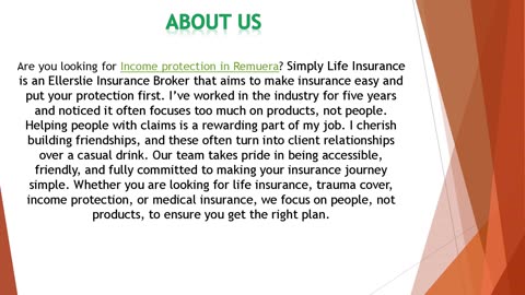 Are you looking for Income protection in Remuera?