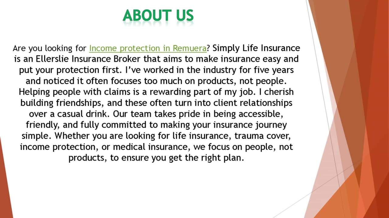 Are you looking for Income protection in Remuera?