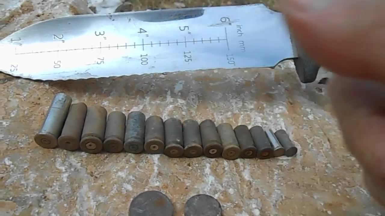 A shower of shell casings with the Metal Detector