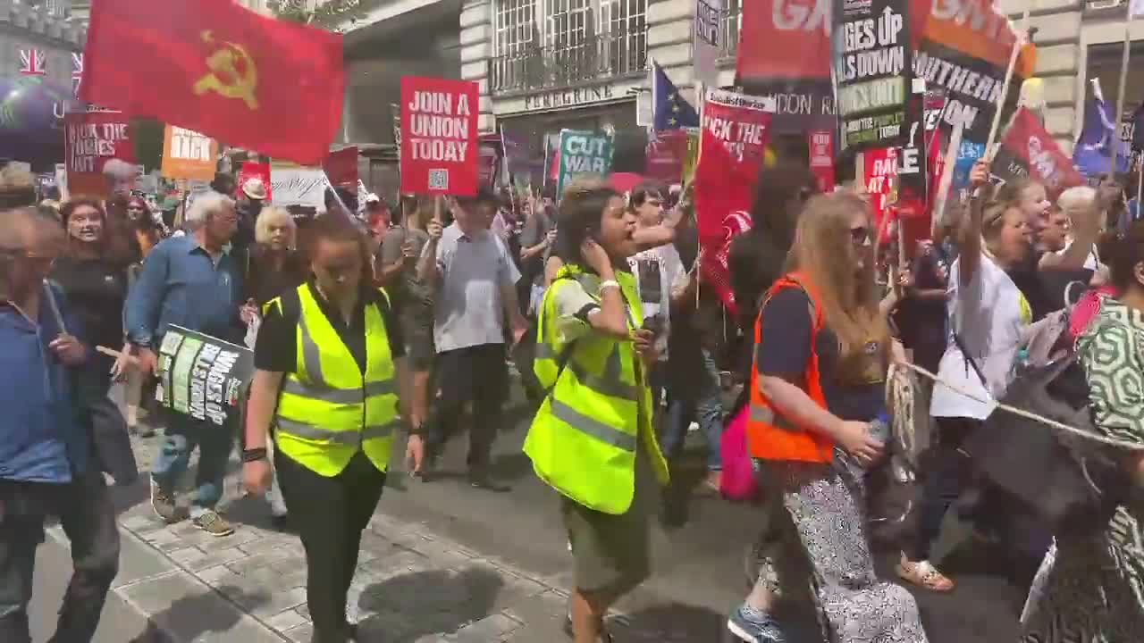 Rising cost of living sparks massive protests in UK and Ireland