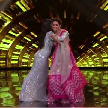 Wow! The iconic #MadhuriDixit recreates her timeless #Devdas number with #NoraFatehi.