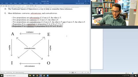 Lessons in Logic 17: The Traditional Square of Opposition