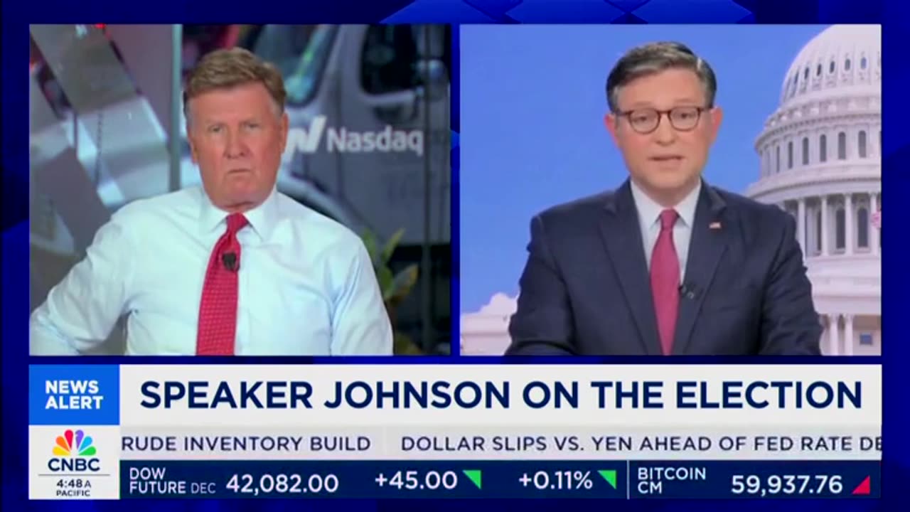 CNBC Host, Mike Johnson Express Concern That Harris 'Could' Win Without Doing More Interviews