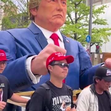 Japanese MAGA Hold A Parade For Trump In Japan