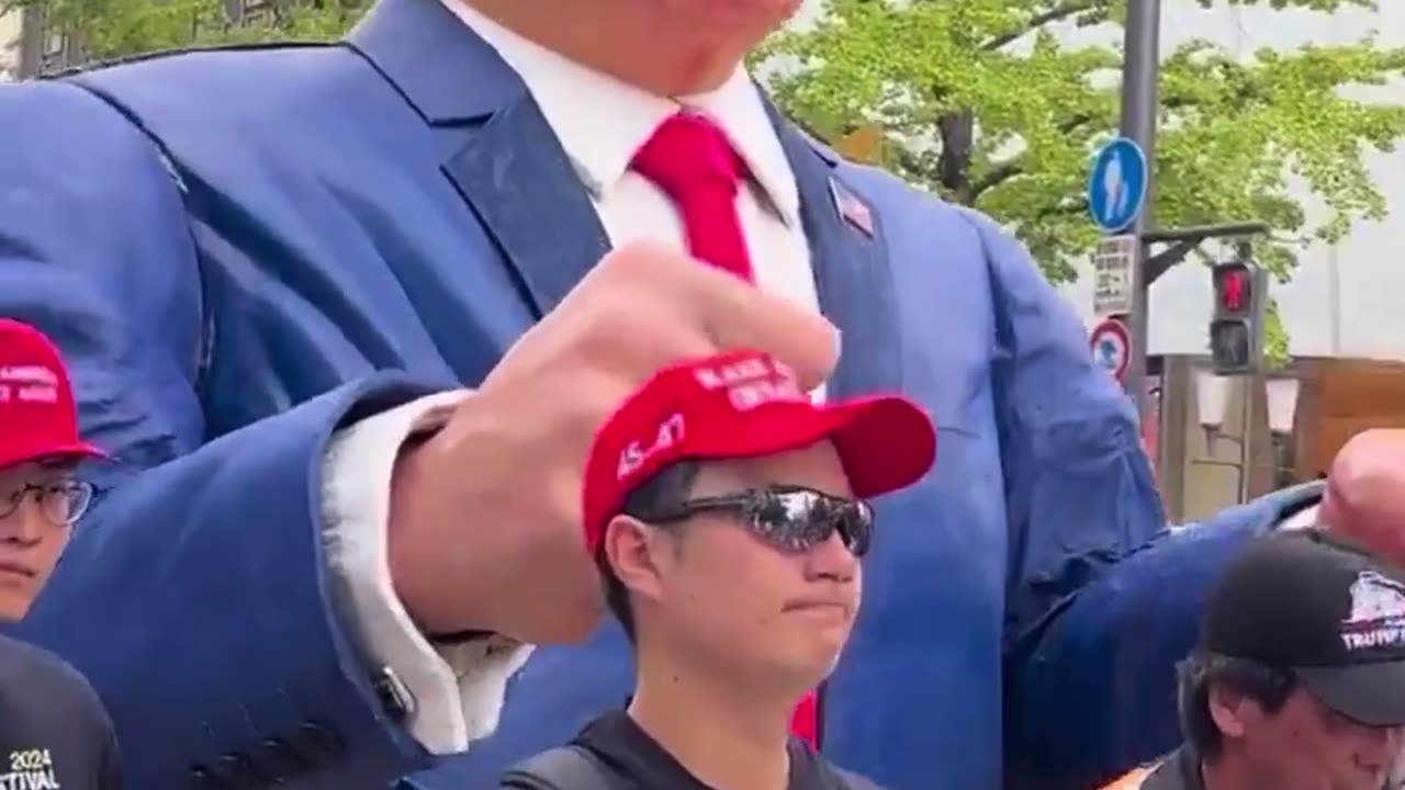 Japanese MAGA Hold A Parade For Trump In Japan