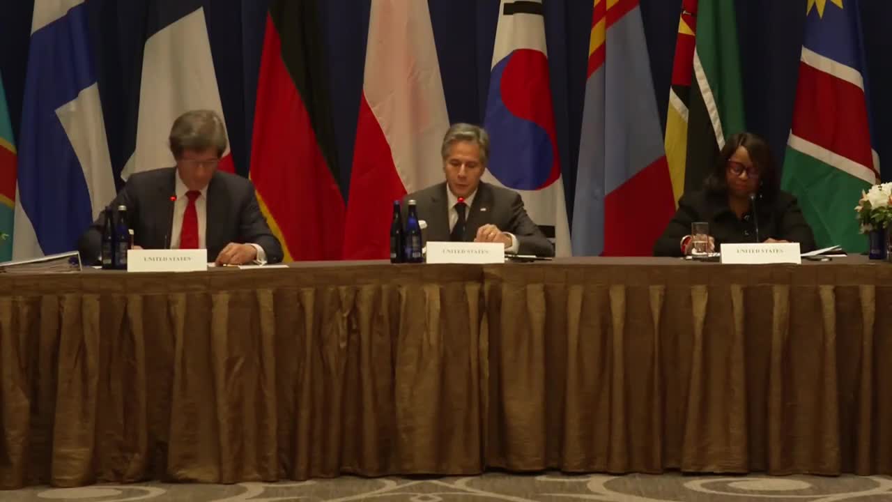 Secretary of State Antony J. Blinken participates in the Minerals Security Partnership Ministerial