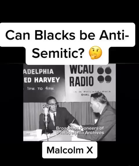 Malcolm X asked if he is ANTI-SEMITIC