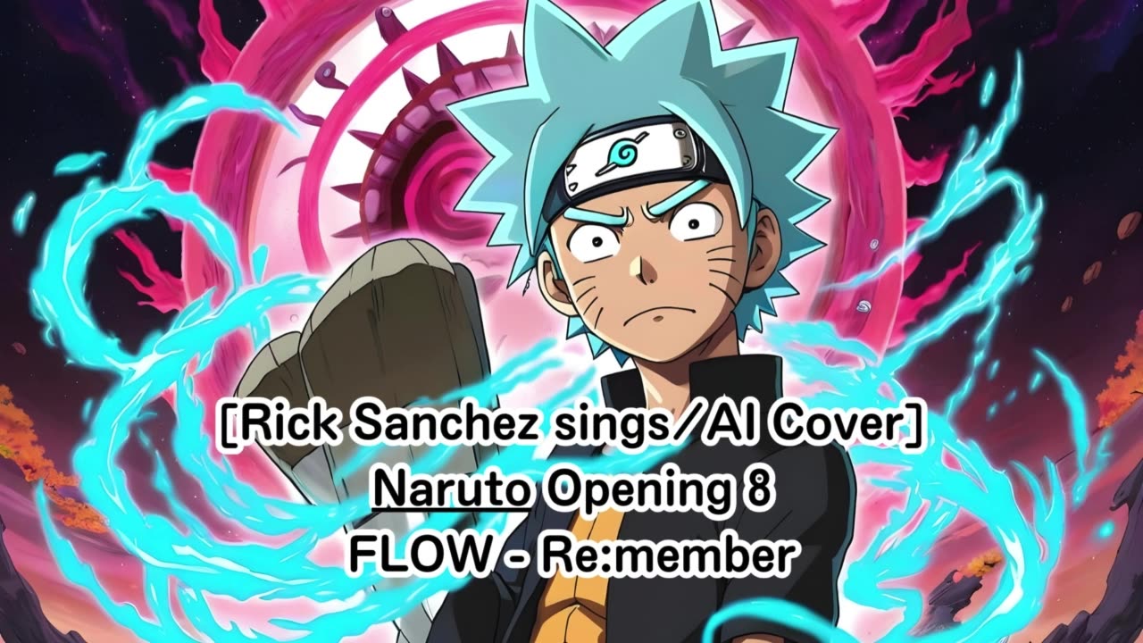 [Rick Sanchez sings/AI Cover] Naruto Opening 8 FLOW - Re:member