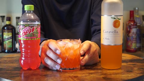 Caravella Orangcello Liqueur & Mtn Dew Major Melon