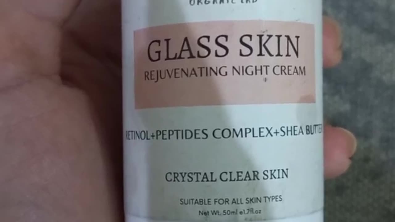 Organic lab *GLASS SKIN* rejuvenating night cream review | retinol cream