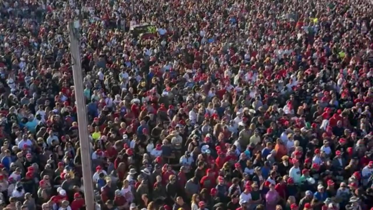 President Trump's post BUTLER, Pennsylvania — OVER 100,000 people!