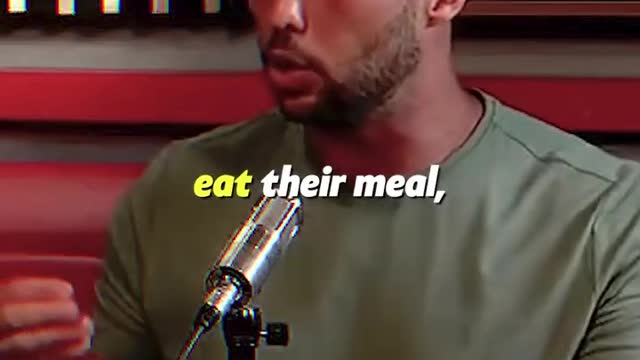 Tristan Tate talks about what they ate at the age of 21