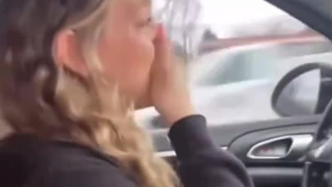 She got caught cheating while driving home