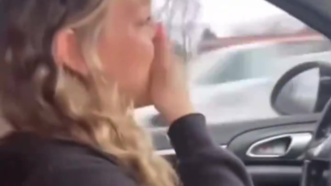 She got caught cheating while driving home