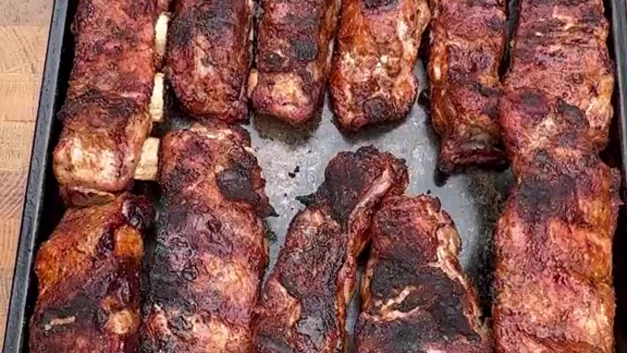 Grilled appetizer ribs