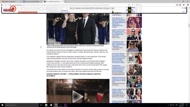 Deleted news article poison gas attack in Syria RETRIEVED