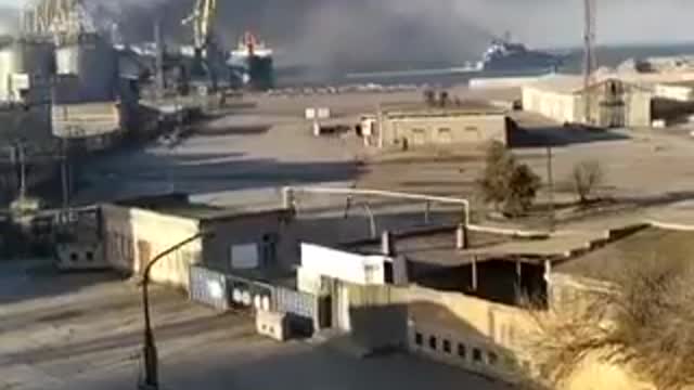 Strike on Russian Ships - Berdyansk