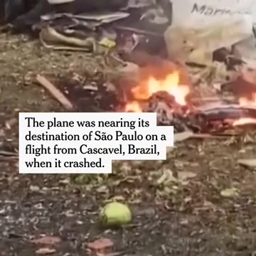 Plane Crash ✈️ Brazil killing 61 onboard