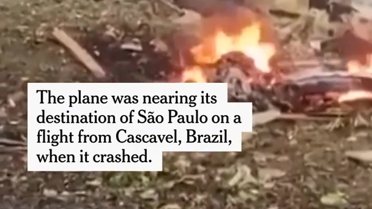 Plane Crash ✈️ Brazil killing 61 onboard