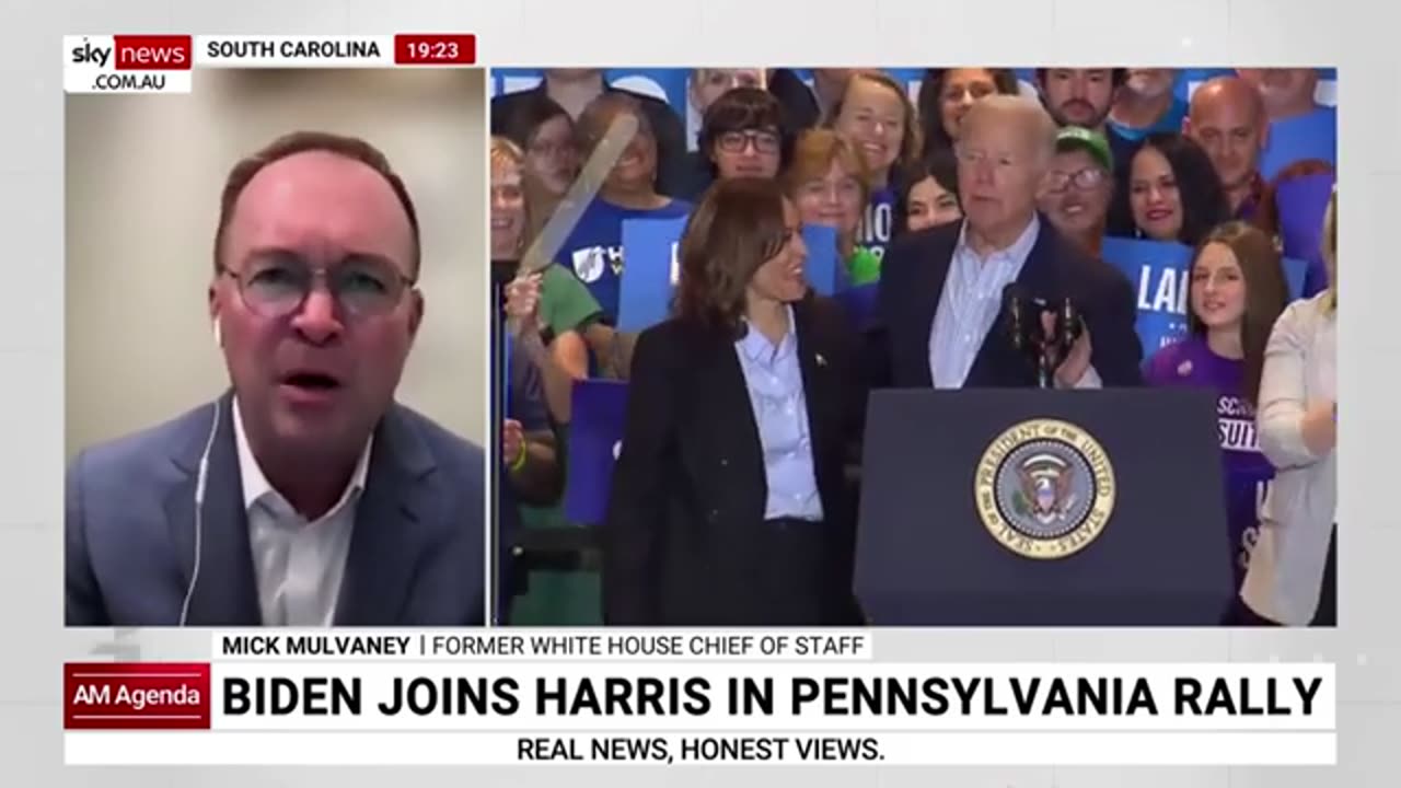 Joe Biden slammed for heavily 'slurring' during speech with Kamala Harris😂