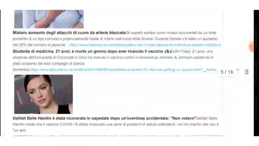 Vaccinati stanno cadendo come mosche, ma non c'è correlazione