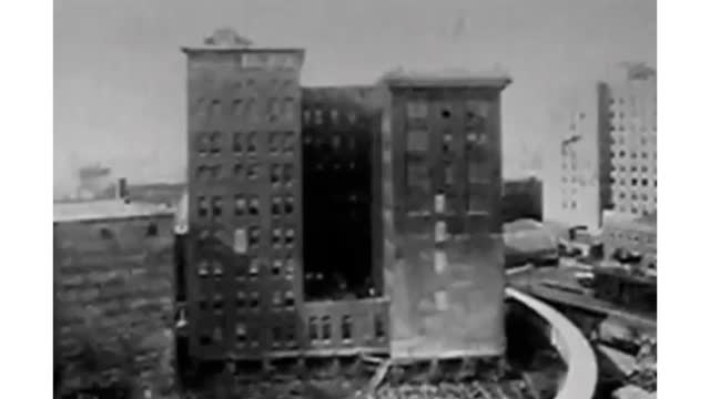 Storey Building Rotated with people Inside