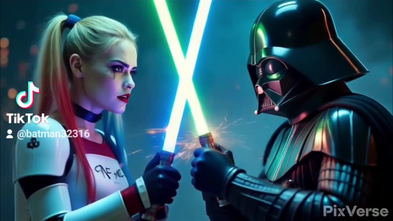 Harley Quinn vs Darth Vader ai