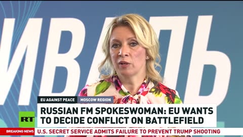 EU hasn’t found anything to say except how everything should be decided on battlefield – Maria Zakharova