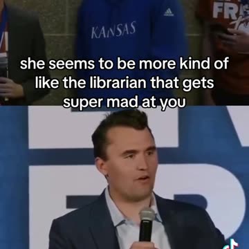 Charlie Kirk - Student loves Kamala Harris