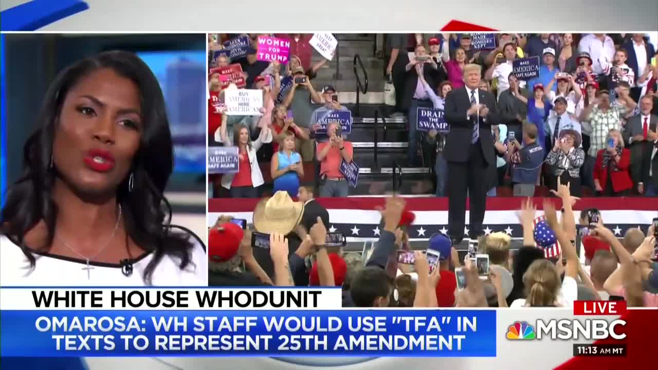 Omarosa Says She's Not The Only One Who Recorded Conversations Inside The WH