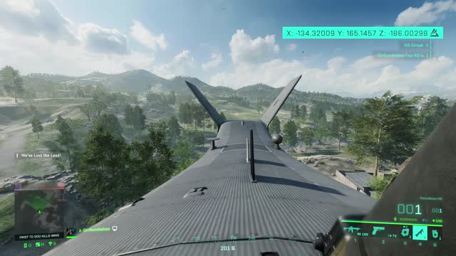 Landing on Osprey for the kill