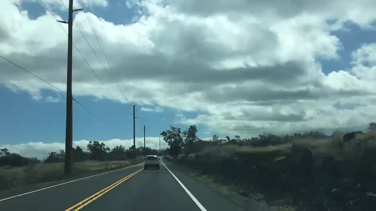 (Time lapse) Driving Kailua Kona