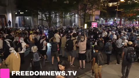 Pro-Palestine Protestors in Philadelphia AFTER The Presidential Debate