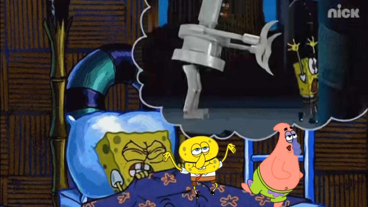 SpongeBob And Patrick Are Pretending To Be Imposters While SpongeBob Has A Bad Dream 🤖