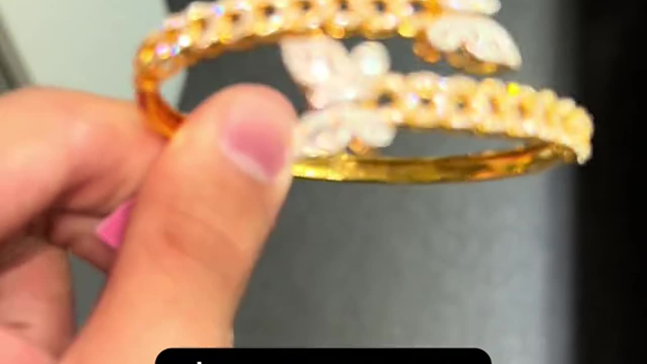 Solid Gold & Natural Diamond Ladies Bangle Bracelets