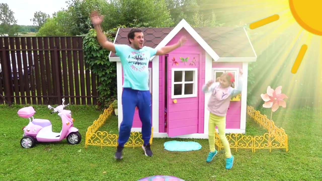 "Sofia and Dad's Playhouse Adventure"