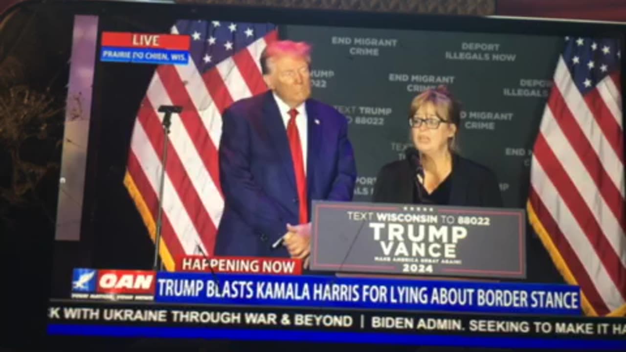 OANN Trump blasts Kamala Harris for lying about border stance Saturday 04:46 pm