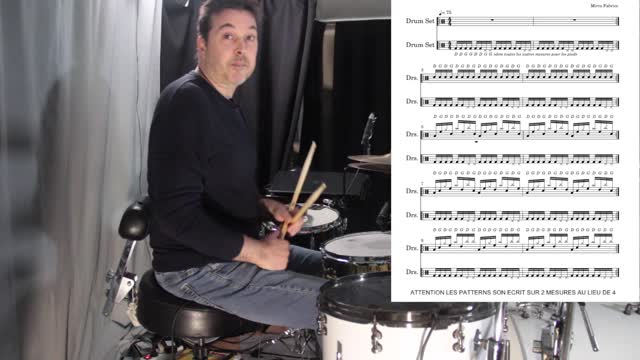 DRUM: POLY INDÉPENDANCE CONCEPT 1 "2 ET 3 MIXING PATTERN"