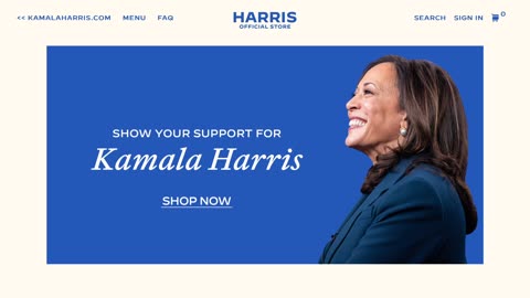 Kamala Harris Presidential Run 2024 No Promise No Policy No Acheivements Website.