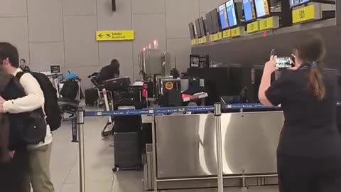 Guy Wrecks Airport Because He's Late For Flight