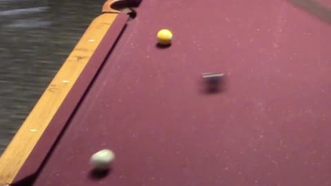 GOOD SHOT ON THE 8 BALL BUT A SCRATCH!