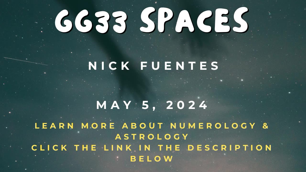 GG33 Spaces: Gary Speaks About Nick Fuentes