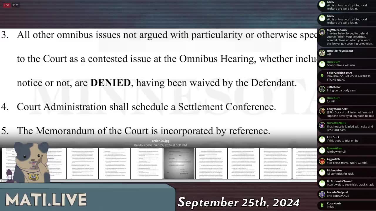 Rekieta franks hearing denied - Mad at the Internet (September 24, 2024)