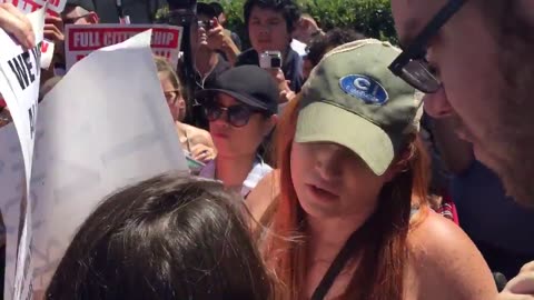 Aug 27 2017 Berkeley 1.6 Antifa, left-wing, call Trans woman Trump supporter (Erin Smith) a nazi