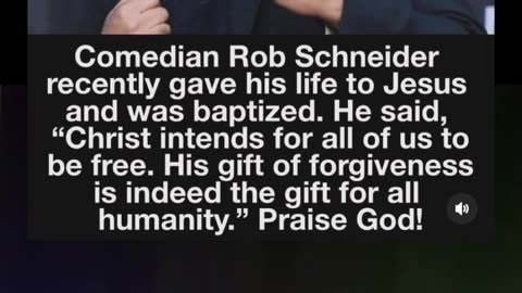 Comedian Rob Schneider accepts Jesus ❤️ 😂 #shorts #jesus #comedian