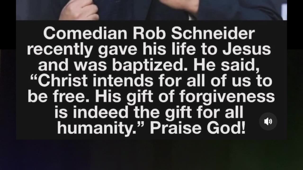 Comedian Rob Schneider accepts Jesus ❤️ 😂 #shorts #jesus #comedian