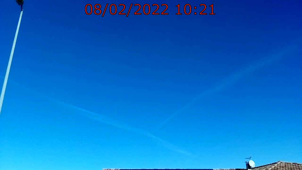 Mini Live Chemtrails du 08.02.2022 dans les Alpes de Haute Provence