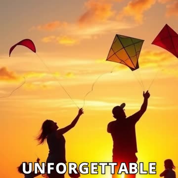 Flying a Kite: High in the Sky at the Beach