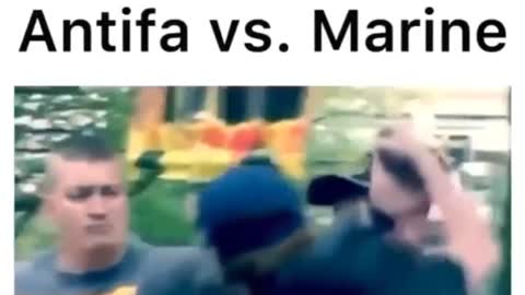 Antifa vs Marine