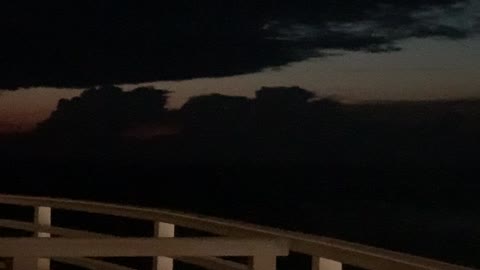 Storm off the coast of Daytona Beach